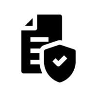 icône de dossier de protection pour votre site Web, mobile, présentation et conception de logo. vecteur