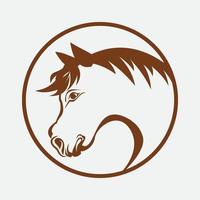 icône de vecteur de modèle de logo de cheval