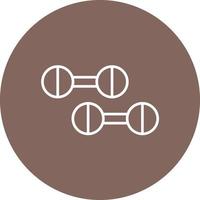 icône de fond de cercle de ligne de remise en forme de mouvement vecteur