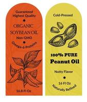 huile de soja biologique, non OGM pure pression à froid vecteur