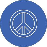 icône de fond de cercle de ligne de paix vecteur