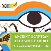 exposition de trésors égyptiens antiques, week-end de visite vecteur