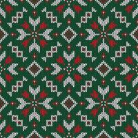 motif tricoté de Noël vecteur