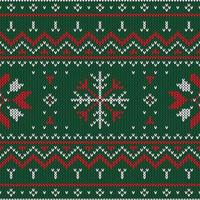 motif tricoté de Noël vecteur