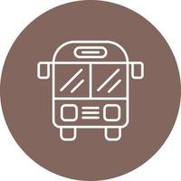 icône de fond de cercle de ligne de transport public vecteur