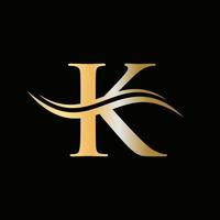 lettre initiale k modèle de vecteur de typographie d'entreprise logo
