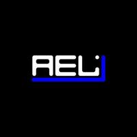 création de logo de lettre ael avec graphique vectoriel, logo ael simple et moderne. vecteur
