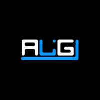 création de logo de lettre alg avec graphique vectoriel, logo alg simple et moderne. vecteur