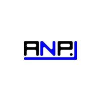 conception créative de logo de lettre anp avec graphique vectoriel, logo anp simple et moderne. vecteur