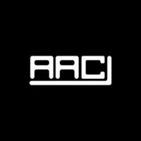conception créative du logo de la lettre aac avec graphique vectoriel, logo aac simple et moderne. vecteur