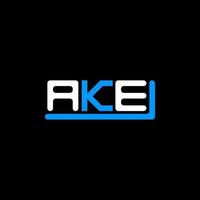 création de logo de lettre ake avec graphique vectoriel, logo ake simple et moderne. vecteur
