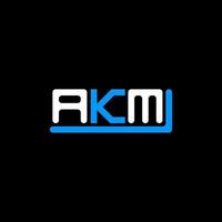 conception créative du logo akm letter avec graphique vectoriel, logo akm simple et moderne. vecteur