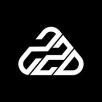 création de logo de lettre zzd avec graphique vectoriel, logo zzd simple et moderne. vecteur