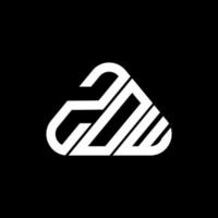 création de logo de lettre zow avec graphique vectoriel, logo zow simple et moderne. vecteur
