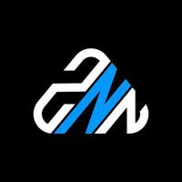 création de logo de lettre znn avec graphique vectoriel, logo znn simple et moderne. vecteur
