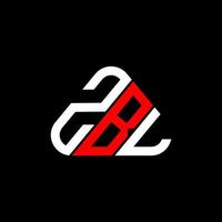 création de logo de lettre zbl avec graphique vectoriel, logo zbl simple et moderne. vecteur