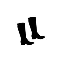icône de bottes. style simple bottes boutique grande vente affiche symbole de fond. élément de conception de logo de marque de bottes. impression de t-shirts de bottes. vecteur pour autocollant.