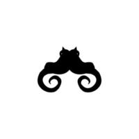 icône de dessin animé de poulpe. symbole de fond d'affiche de grande vente de restaurant de produits de la mer de style simple. élément de conception de logo de marque de poulpe. impression de t-shirt de poulpe. vecteur pour autocollant.