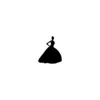 icône de la mariée. symbole d'arrière-plan d'affiche de grande vente d'entreprise d'événement de mariage de style simple. élément de conception de logo de marque mariée. impression de t-shirt de mariée. vecteur pour autocollant.