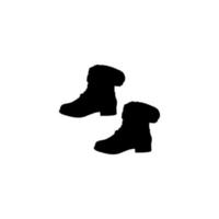 icône de bottes. style simple bottes boutique grande vente affiche symbole de fond. élément de conception de logo de marque de bottes. impression de t-shirts de bottes. vecteur pour autocollant.
