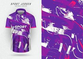 fond de maquette pour maillot de sport football course course motif grunge violet vecteur