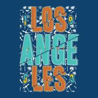 los angeles absstrfact graphique t shirt impression vecteur