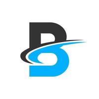 création de logo lettre b pour les entreprises de marketing et de finance vecteur