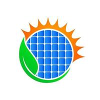 logo solaire moderne vecteur