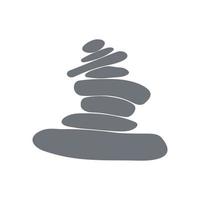 logo de l'équilibre des roches vecteur