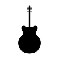 icône de la guitare. symbole de la musique, vecteur de modèle de musicien de signe de guitare