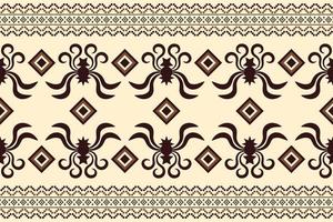 style géométrique de motif de tissu ethnique. sarong motif oriental ethnique aztèque fond orange traditionnel. abstrait, vecteur, illustration. utiliser pour la texture, les vêtements, l'emballage, la décoration, les tapis. vecteur