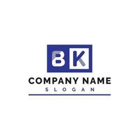 création de logo lettre bk vecteur