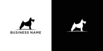 modèle de conception de logo de silhouette de chien. illustration vectorielle. vecteur