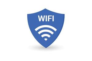 internet sans fil blanc et élément vectoriel de signe wifi 3d.