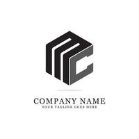 conceptions initiales du logo mc, inspiration du logo créatif mc vecteur