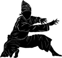 pencak silat illustration artline vecteur