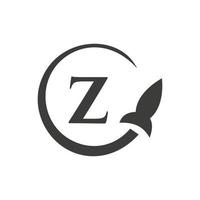 modèle de vecteur de logo de voyage lettre z
