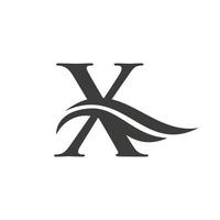 création d'icône logo lettre x vecteur
