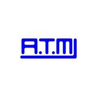 création de logo de lettre atm avec graphique vectoriel, logo atm simple et moderne. vecteur