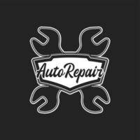 autocollant de logo d'entreprise de marque de réparation automatique vecteur