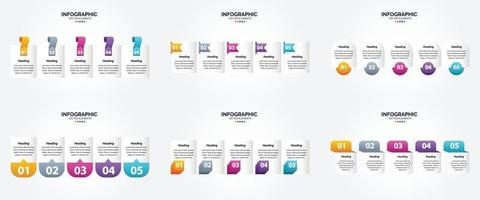 utilisez ces illustrations vectorielles pour créer des infographies attrayantes pour la publicité. dépliants. dépliants. et revues. vecteur