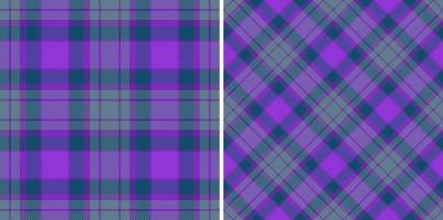 motif vectoriel tartan. vérifier le textile de texture. plaid sans couture de tissu de fond.