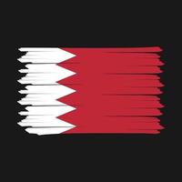 drapeau bahreïn brosse design illustration vectorielle vecteur