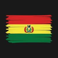 brosse drapeau bolivie vecteur