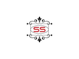image de logo alphabet ss, vecteur d'icône de logo de lettre de luxe ss créatif
