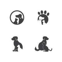 animalerie silhouette logo illustration vectorielle vecteur