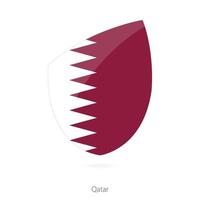 drapeau du qatar. vecteur