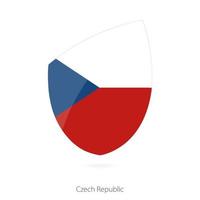 drapeau de la république tchèque. drapeau de rugby de la république tchèque. vecteur