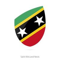 drapeau de saint kitts et nevis. vecteur