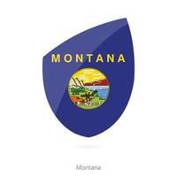 drapeau du montana. vecteur